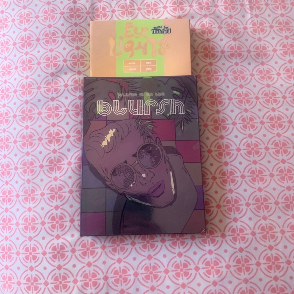 Made by Mitchell BLURSH book and Eye Lights palette